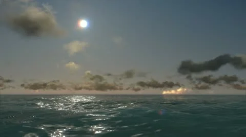 Sunset time lapse over sea Video stock 22033086