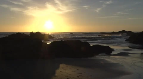 Sunset Time-lapse by Pacific Ocean in northern California 動画素材 52820745