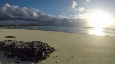 Sunset time lapse at Plum Creek, Eleuthera, The Bahamas 4K Stock Footage 94915895