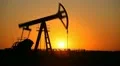 Sunset Time Lapse of Pumpjack Gas Pumping Work Old Oil Pump Fossil Fuel Energy HD Footage