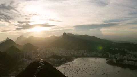 Sunset Time Lapse of Rio de Janeiro Stock Footage 146101312