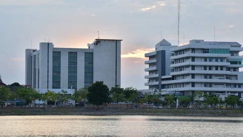Sunset time lapse seen. Stock Footage 129247930