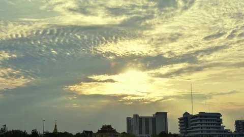 Sunset time lapse seen. Stock Footage 129248034