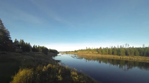 Sunset Time Lapse of Snake River Stock Footage 56128974