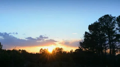 Sunset time lapse to space Stock Footage 21437742