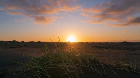 Sunset Time Lapse at Stokksnes Stock Footage 126199987