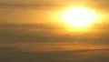 Sunset time-lapse through Misty Orange Clouds HD Footage