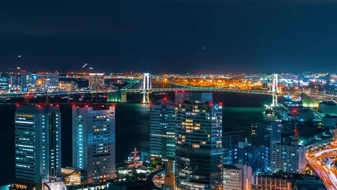 Sunset time-lapse of Tokyo Bay 動画素材 102906794