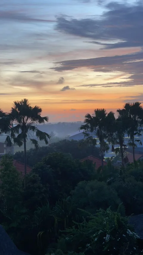 Sunset time lapse from the top Stock Footage 283816601