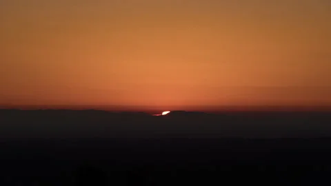 Sunset Time Lapse Turns to Dramatic City Lights After Dark Stock Footage 280366432