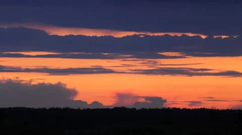 Sunset time lapse video Stock Footage 25857532