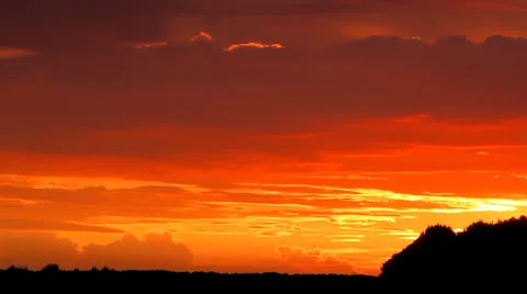 Sunset time lapse video Stock Footage 25859268