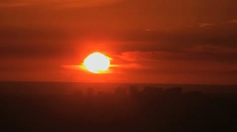 Sunset:  Time Lapse Winter Solstice Stock Footage 15870516