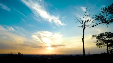 Sunset timelaps Stock Footage