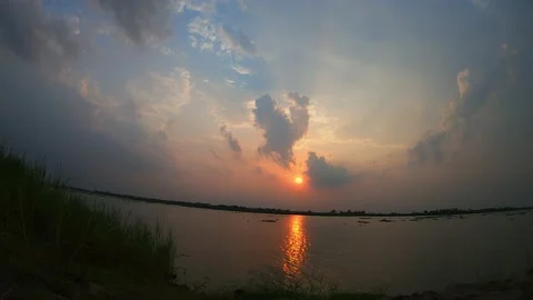 Sunset timelaps Stock Footage 154463696