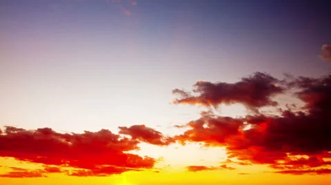 Sunset - timelapse. 4K. FULL HD, 4096x2304. Stock Footage 34246101