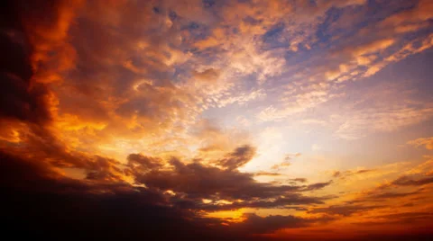 Sunset - timelapse. 4K. FULL HD, 4096x2304. Stock-Footage 34266803