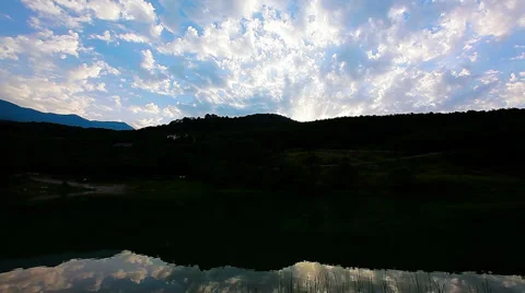 Sunset - timelapse. 4K. FULL HD, 4096x2304. Stockbeeldmateriaal 36693549