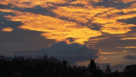 Sunset timelapse in Bali Stock Footage 99327739