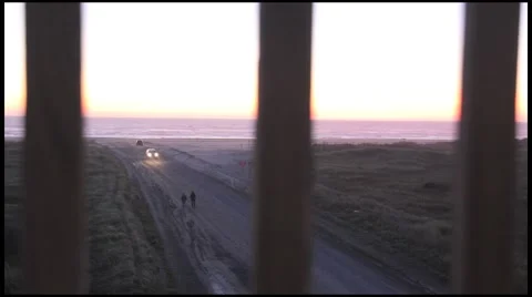 Sunset Timelapse at Beach Stock Footage