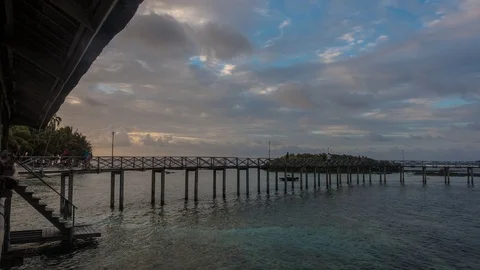 Sunset Timelapse at the Beach Video stock 103376185