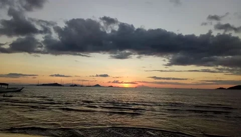 Sunset Timelapse at the beach Stock Footage 167496397