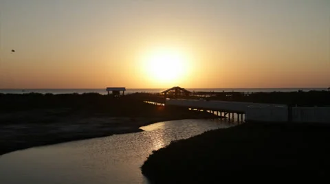 Sunset Timelapse - Beach Water Reflection 動画素材 26077390