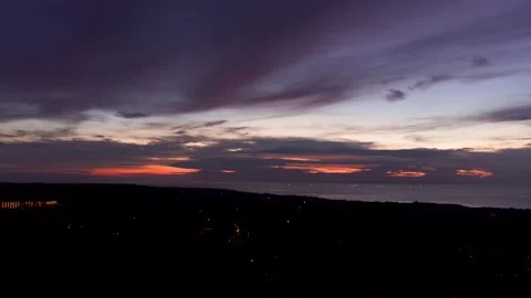 Sunset timelapse with beautiful clouds Stock Footage 152169437