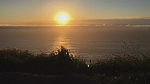 Sunset timelapse Big Sur Stockbeeldmateriaal 107067578