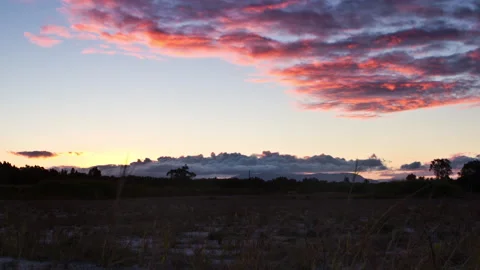Sunset Timelapse Byron Bay Pink Clouds Stock Footage 139121901