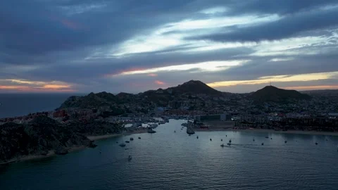 Sunset Timelapse in Cabo San Lucas Marina Stock Footage 292833601