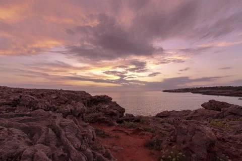 Sunset timelapse at Cap d'en Font 스톡 동영상 228951544