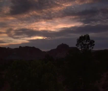 Sunset timelapse in Capitol reef national Park Stock Footage