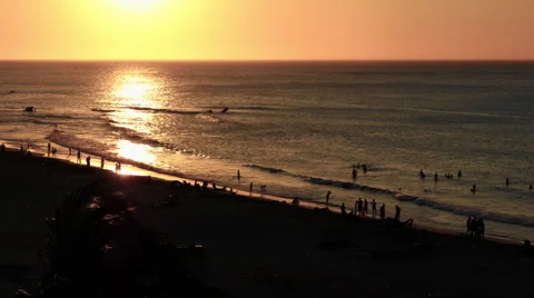 Sunset timelapse on caribbean beach 03 Stock Footage 50321658