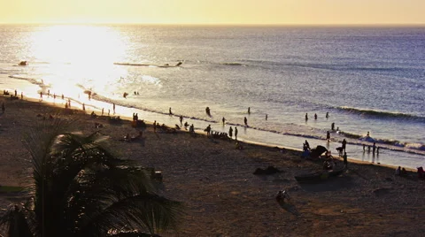 Sunset timelapse on caribbean beach 04 Stock Footage 50241092