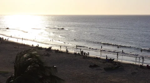 Sunset timelapse on caribbean beach 05 Stock Footage 50258957