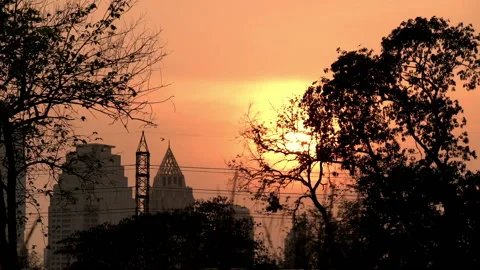 Sunset timelapse in the city Stock Footage 171305627