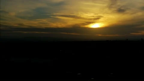 Sunset Timelapse City Stock Footage 222800945