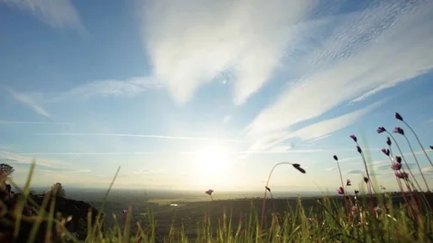 Sunset Timelapse with Clouds 库存影片 74144021