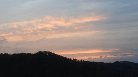 Sunset timelapse with clouds Stock Footage 89670915