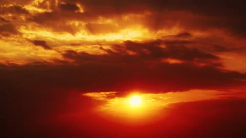 Sunset Timelapse Clouds Stock Footage 221138628
