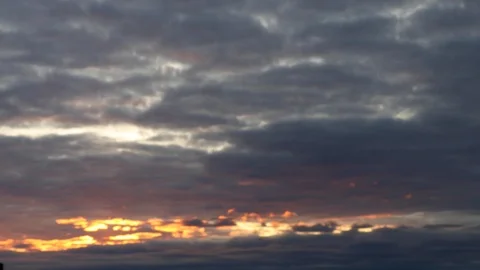 Sunset timelapse clouds from norway time lapse Stock Footage 119865651