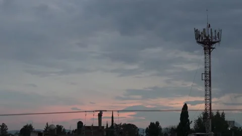 Sunset Timelapse with colorful sky 스톡 동영상 132611709