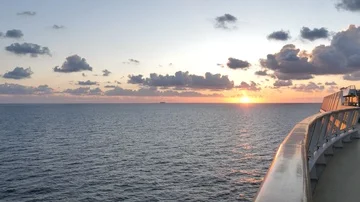 Sunset timelapse from a cruise Stock Footage 85953064