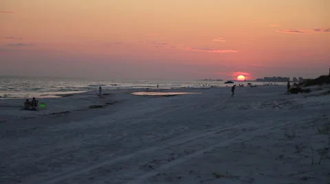 Sunset Timelapse in Destin, Florida Stock Footage 48700440