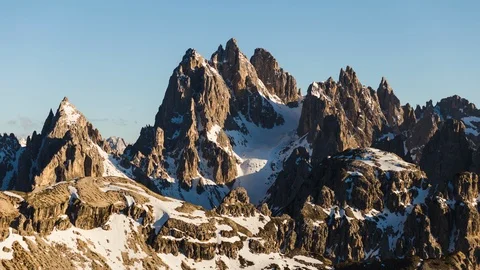 Sunset Timelapse Dolomites Mountains Stock Footage 127237277