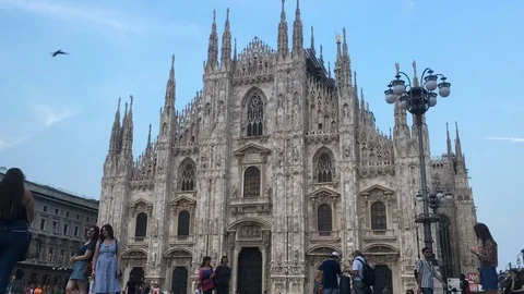 Sunset timelapse Duomo Milan Stock Footage 94931710