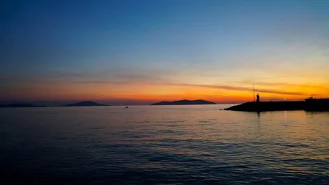 Sunset timelapse evening Stock Footage 82731368