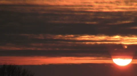 Sunset timelapse fast Stock Footage 1100899