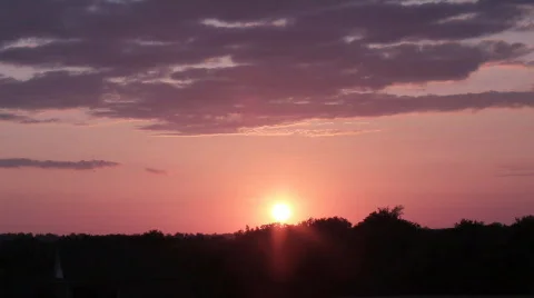 Sunset Timelapse Stock Footage